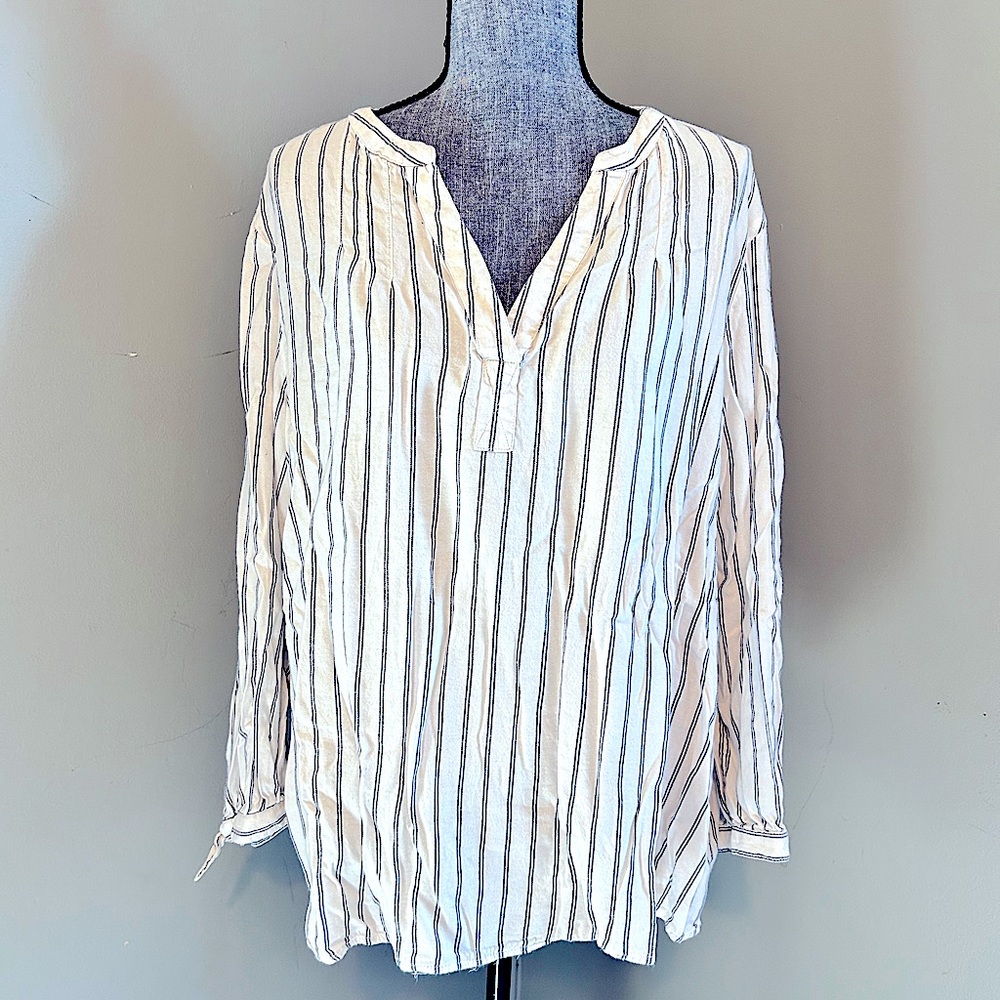 Old Navy Striped Blouse Size XL